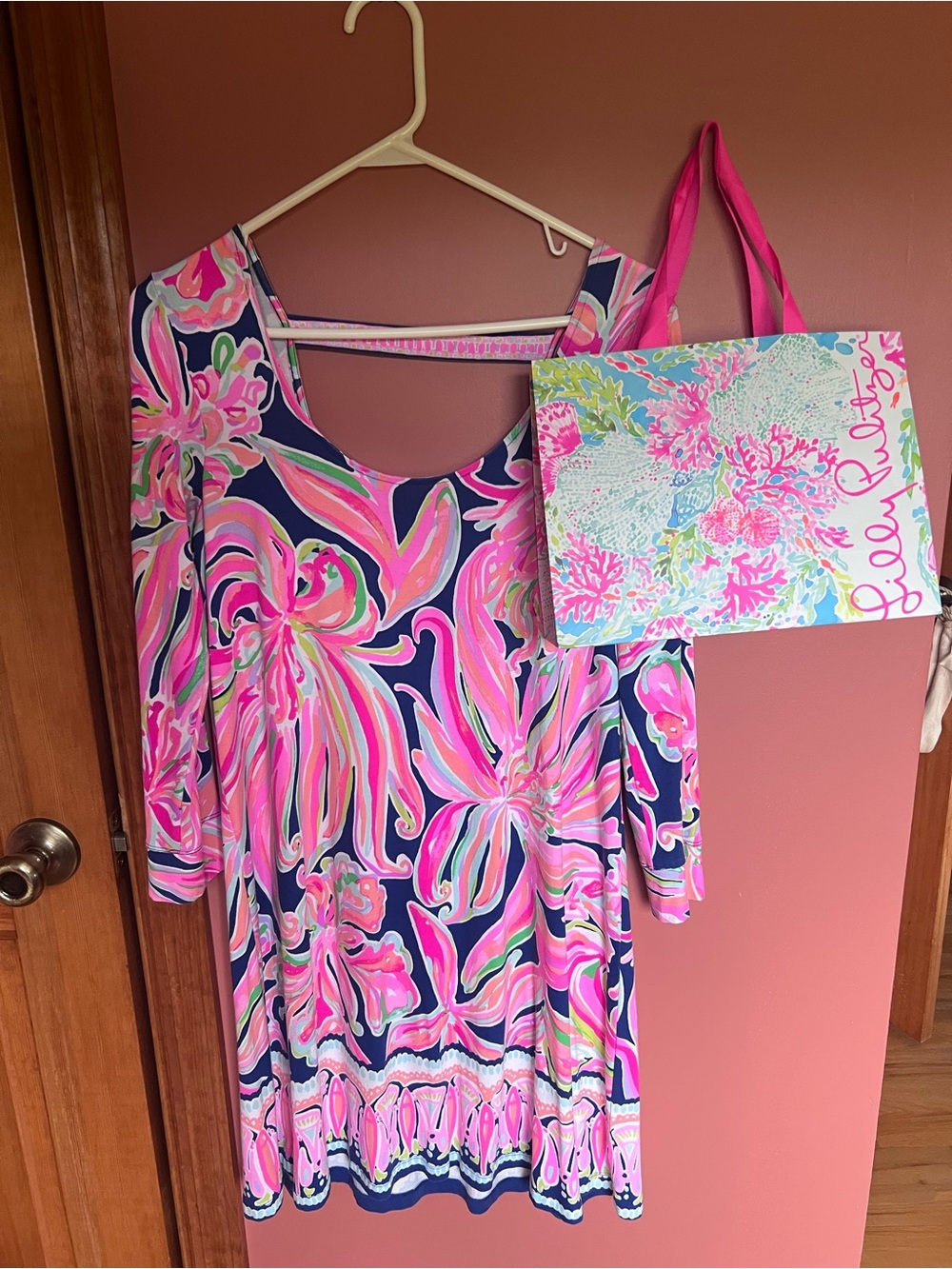Lilly Pulitzer Women’s Pink Floral One-Piece Dress